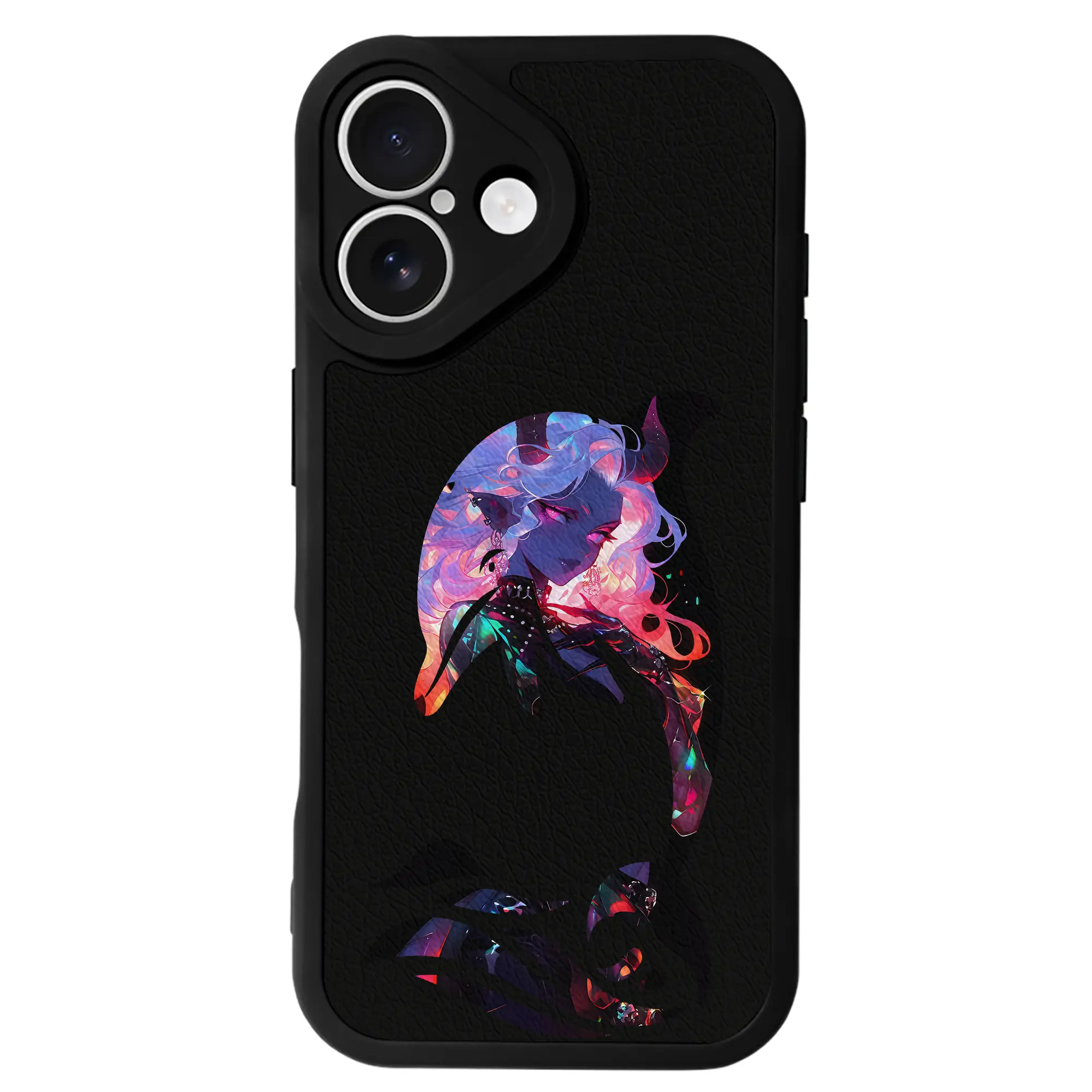 葬送のフリーレン（Frieren） グッズ,アウラ（Aura） - IPhone 16シリーズ対応 ・ シリコンスマホケース ・ レザー調 ・ 高精度フィット ・ 耐衝撃 ・ ワイヤレス充電対応 ・ 精密カット